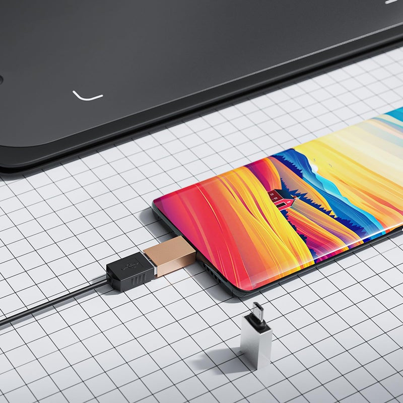 Ugee لوحة رسم يو جي إي إي، م708 V2 ترقية لجهاز الكمبيوتر والكمبيوتر الشخصي وجهاز أندرويد، 10x6 بوصة رفيعة للغاية كبيرة للرسم على الكمبيوتر، مع 8 مفاتيح ساخنة وترقية 16384 مستوى قلم بدون بطارية لإطلاق العنان للإبداع - Image 2